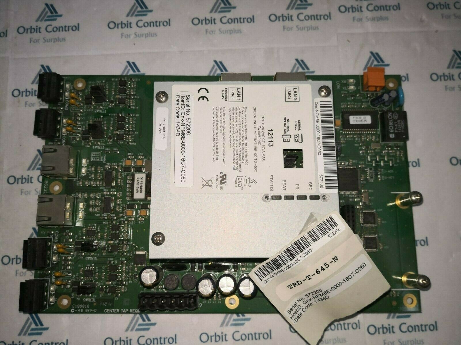 Schneider Electric TRD-T-645-N TRD-T-645-N / TRDT645N by SCHNEIDER ELECTRIC CONTROL BOARD 3