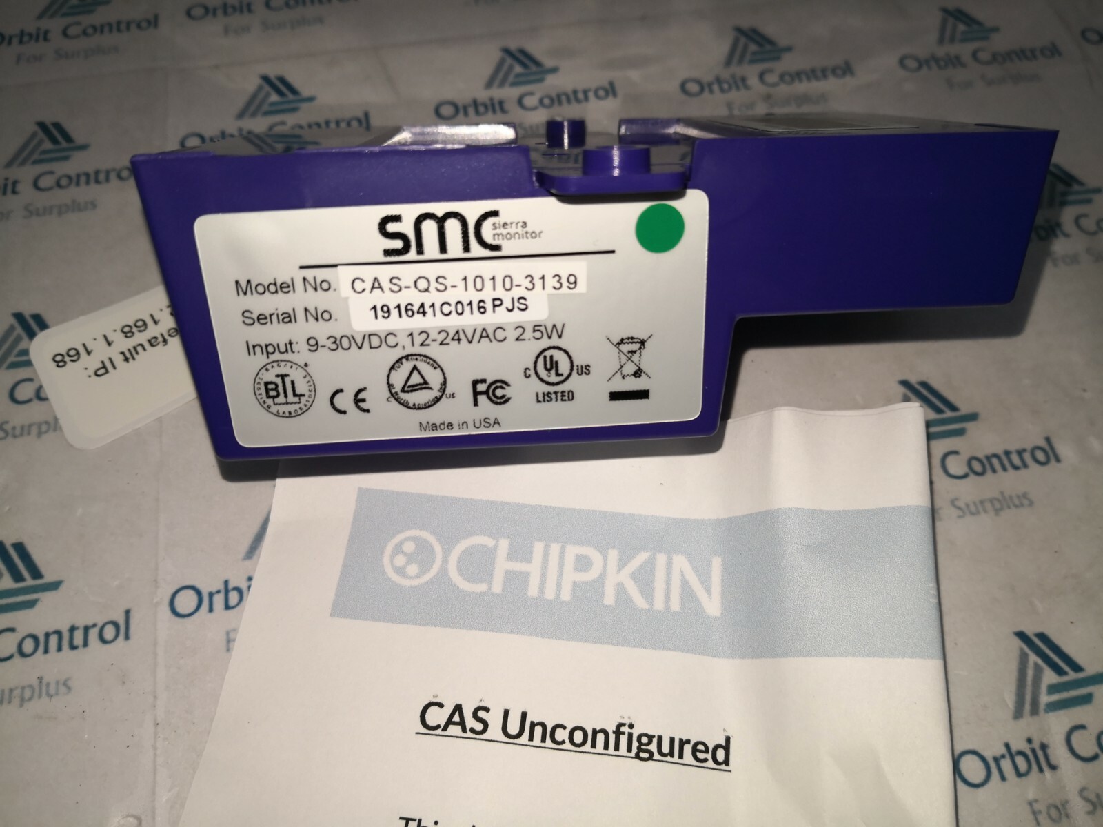 SMC CAS-QS-1010-3139 SMC CAS-QS-1010-3139 / CASQS10103139 FieldServer QuickServer 2