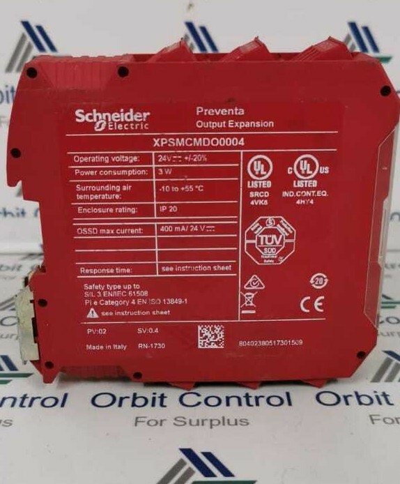 Schneider Electric XPSMCMDO0004 XPSMCMDO0004, Schneider 4 Digital output pairs expansion modules with screw term 2