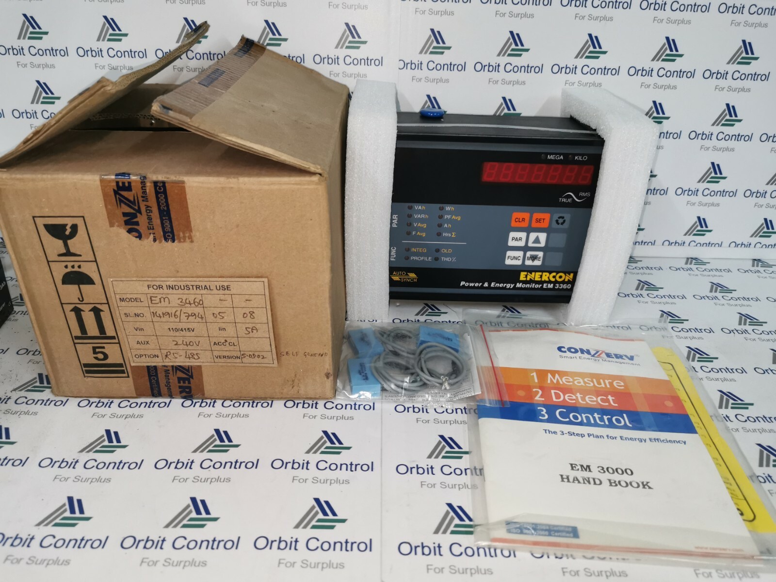 Monitor EM3360 EM 3360 ENERCON POWER & ENERGY MONITOR 5