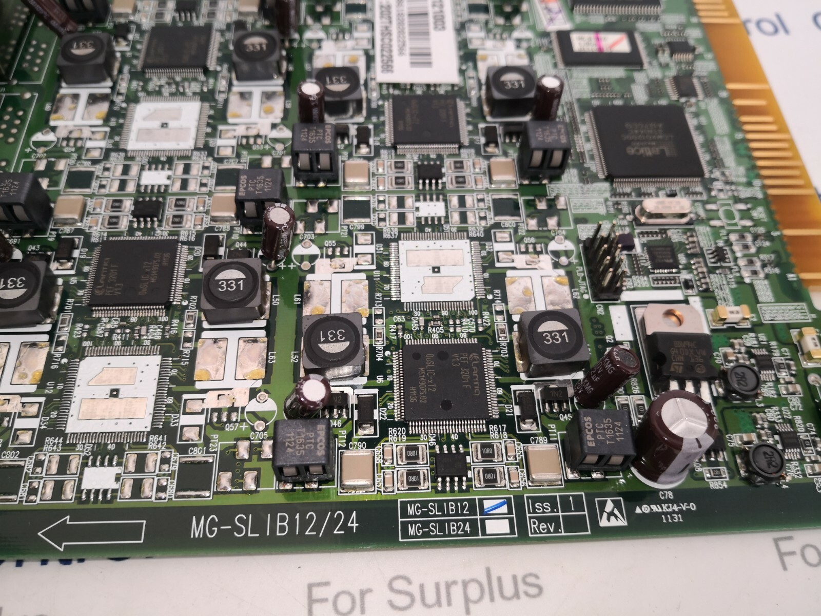 LG-Ericsson MG-SLIB12.STG LG-Ericsson MG-SLIB12.STG / 12 SLT Interface Board / TKSN9105401 7