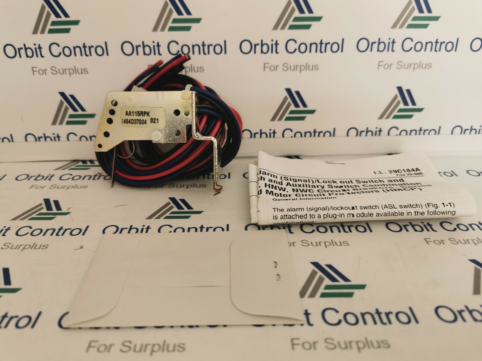 EATON AA115RPK AL/LO &AUX SWITCH FOR SER.C TYPE N-BREAKER 1494D37G04