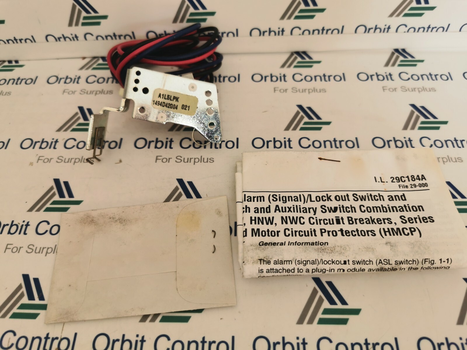 Eaton EATON-A1L5LPK EATON A1L5LPK ALARM LOCKOUT SWITCH FOR SERIES C TYPE N - BREAKER 2