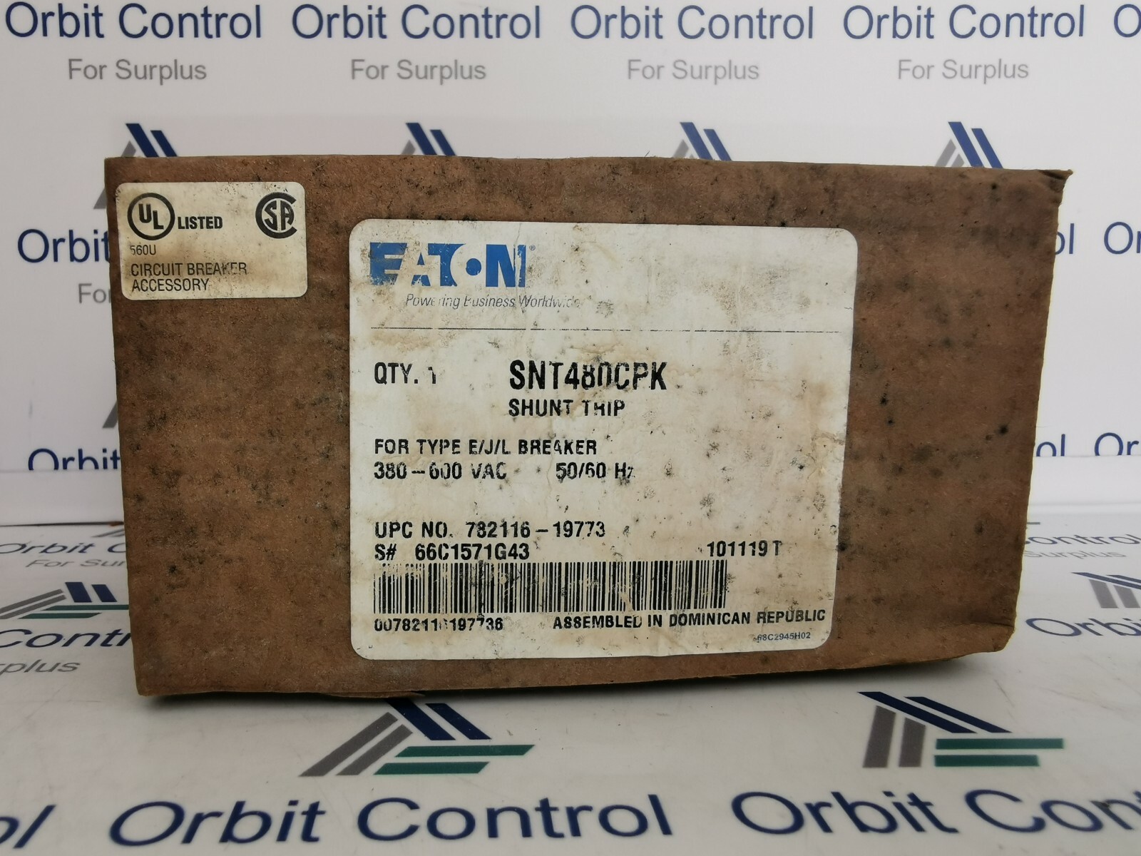 Eaton 66C157G43 EATON SNT480CPK SHUNT TRIP FOR TYPE E/J/L BREAKER 66C157G43 2