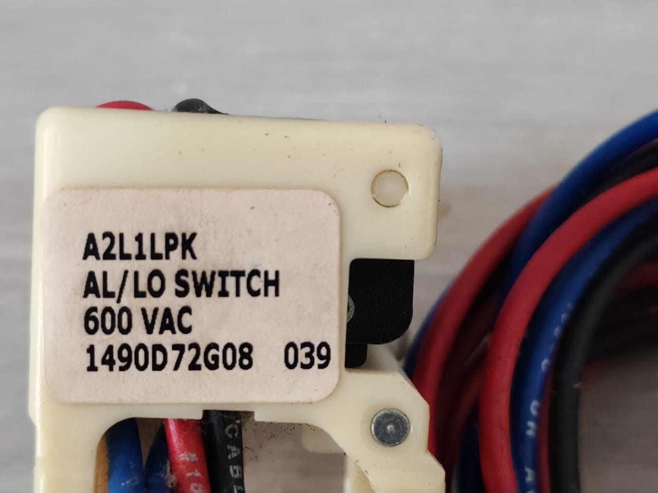 Eaton 1490D72G08 EATON A2L1LPK AL/LO FOR CUTLER-HAMMER SERIES C TYPE F BREAKER 1490D72G08 600VAC 4
