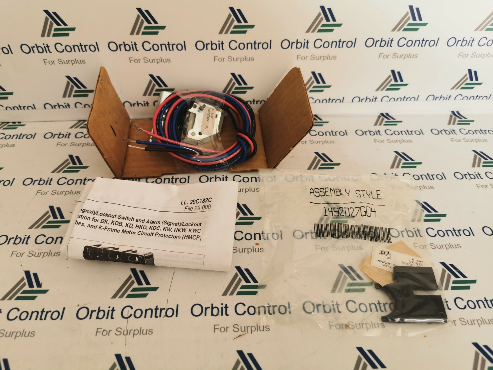 Eaton 1492D27G04 EATON A1L3LPK AL/LO SWITCH FOR SERIES C TYPE K-BREAKER 1492D27G04 2