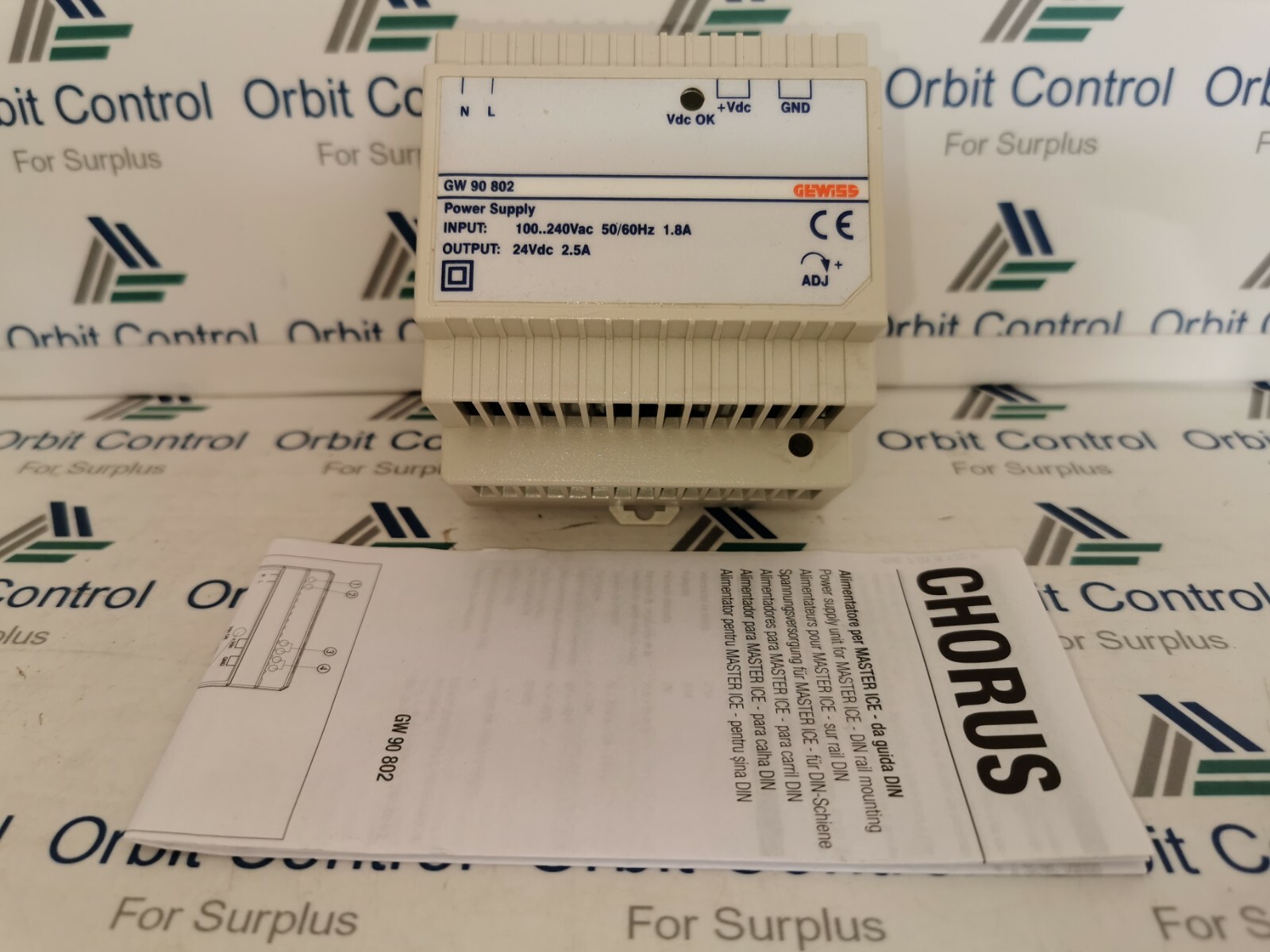 GEWISS GW 90 802 Gewiss GW90802 Power Supply 100/240Vac-50/60Hz 2