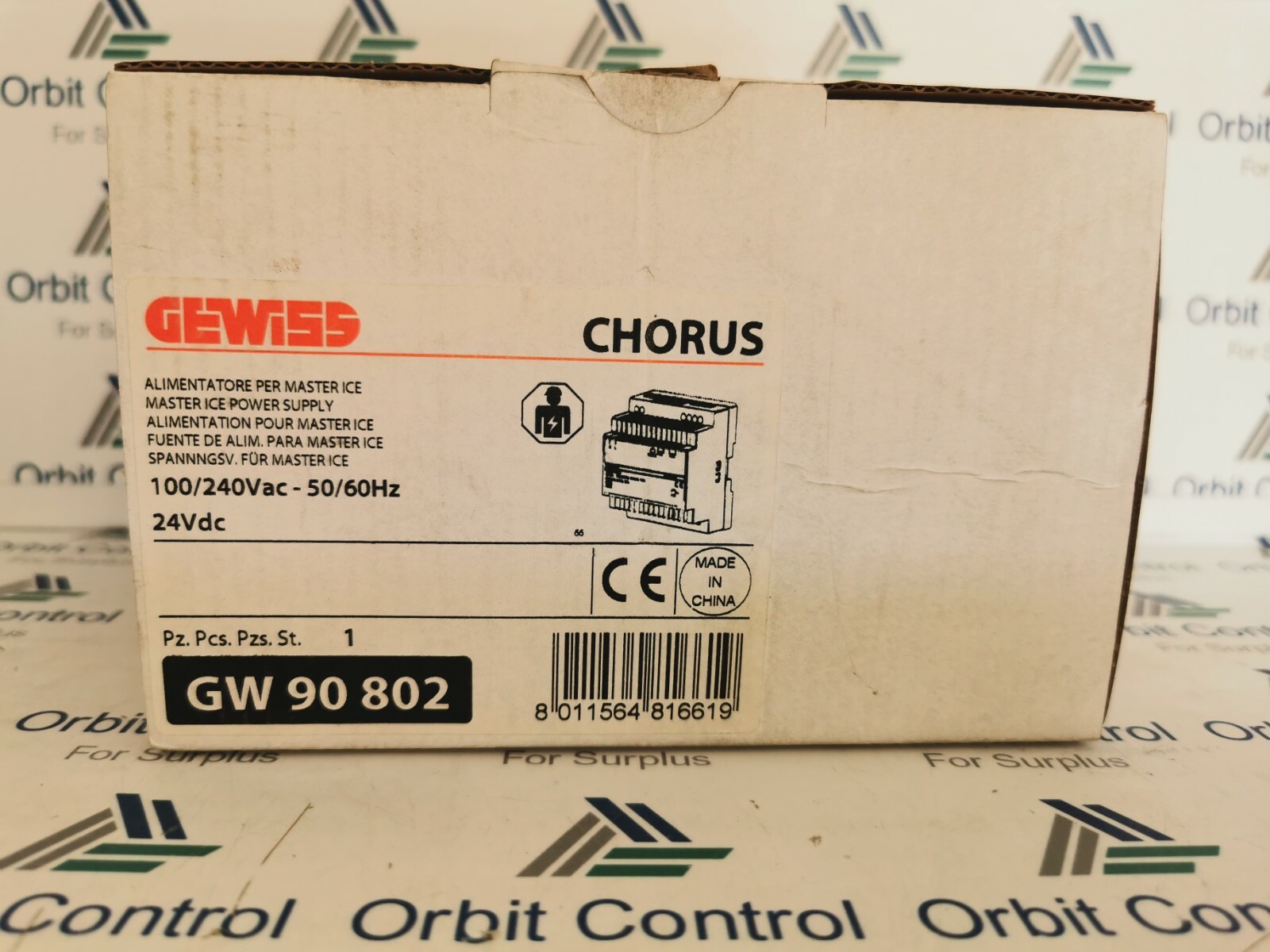GEWISS GW 90 802 Gewiss GW90802 Power Supply 100/240Vac-50/60Hz 6