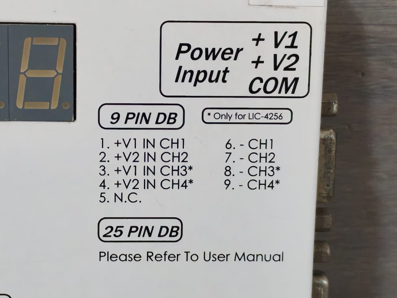 FALCON LIC-4256N ( Mi-T (U) ) FALCON LIC-4256N ( Mi-T (U) ) CAMERA CONTROLLER 12/48 VDC / DB25pin 3