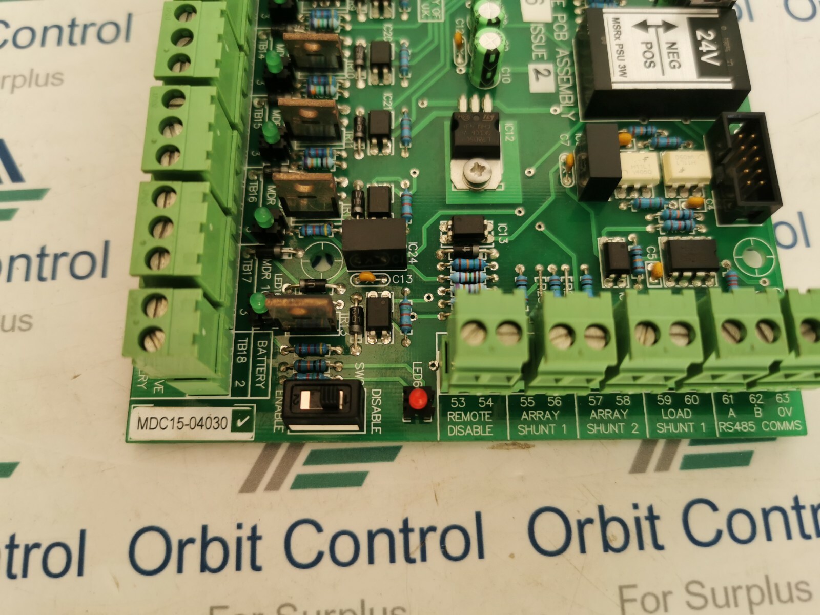 PCB MDC15-04030 MICHA SOLAR, MDC15-04030, MSRX MDR INTERFACE PCB ASSEMBLY, ISSUE 2 2