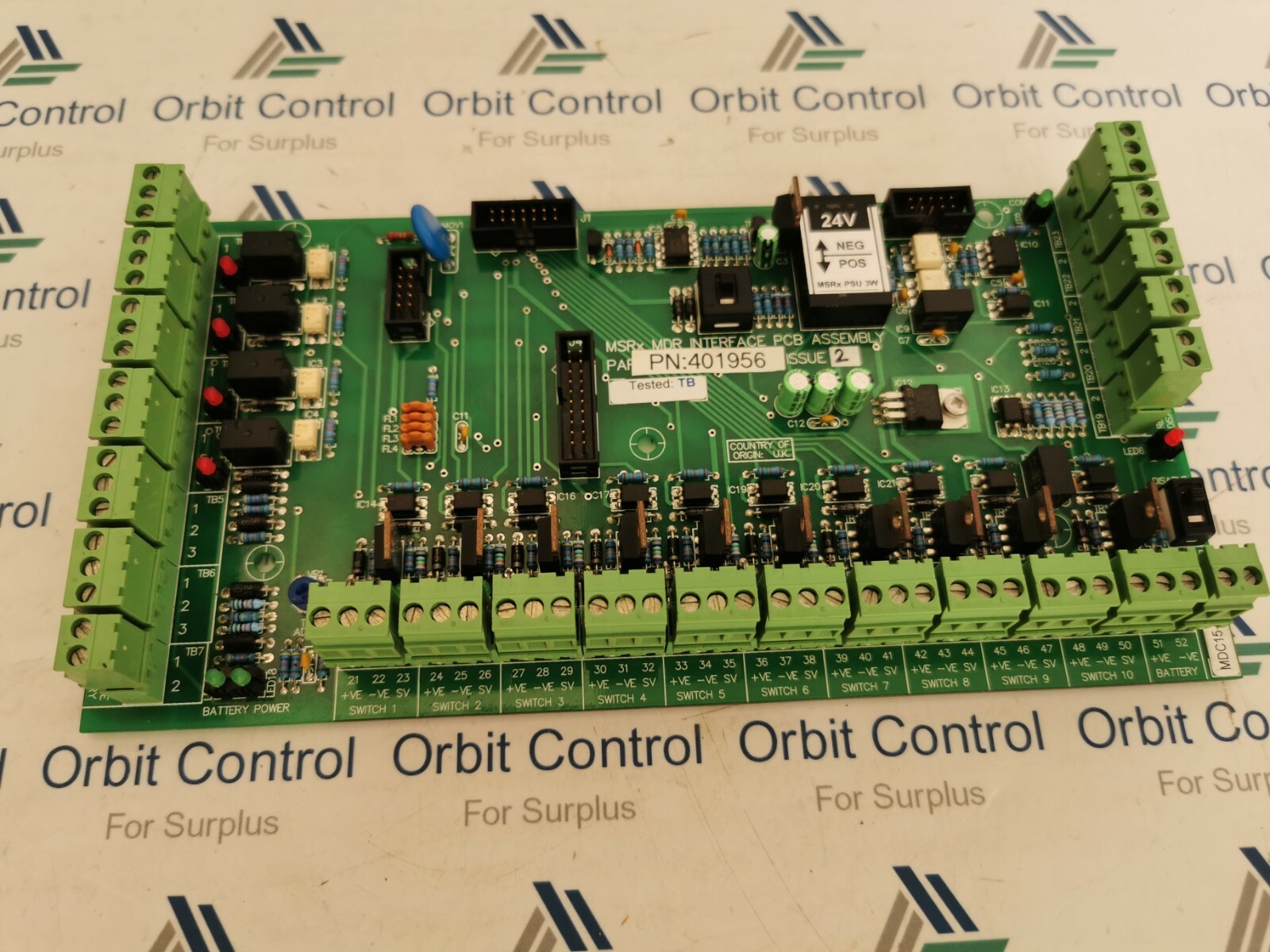 PCB MDC15-04030 MICHA SOLAR, MDC15-04030, MSRX MDR INTERFACE PCB ASSEMBLY, ISSUE 2 4