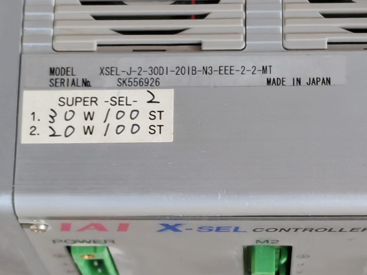 IAI XSEL-J-2-30DI-20IB-N3-EEE-2-2-MT IAI X-SEL-J-2-30DI-20IB-N3-EEE-2-2-MT DRIVE KEYPAD CONTROLLER 7