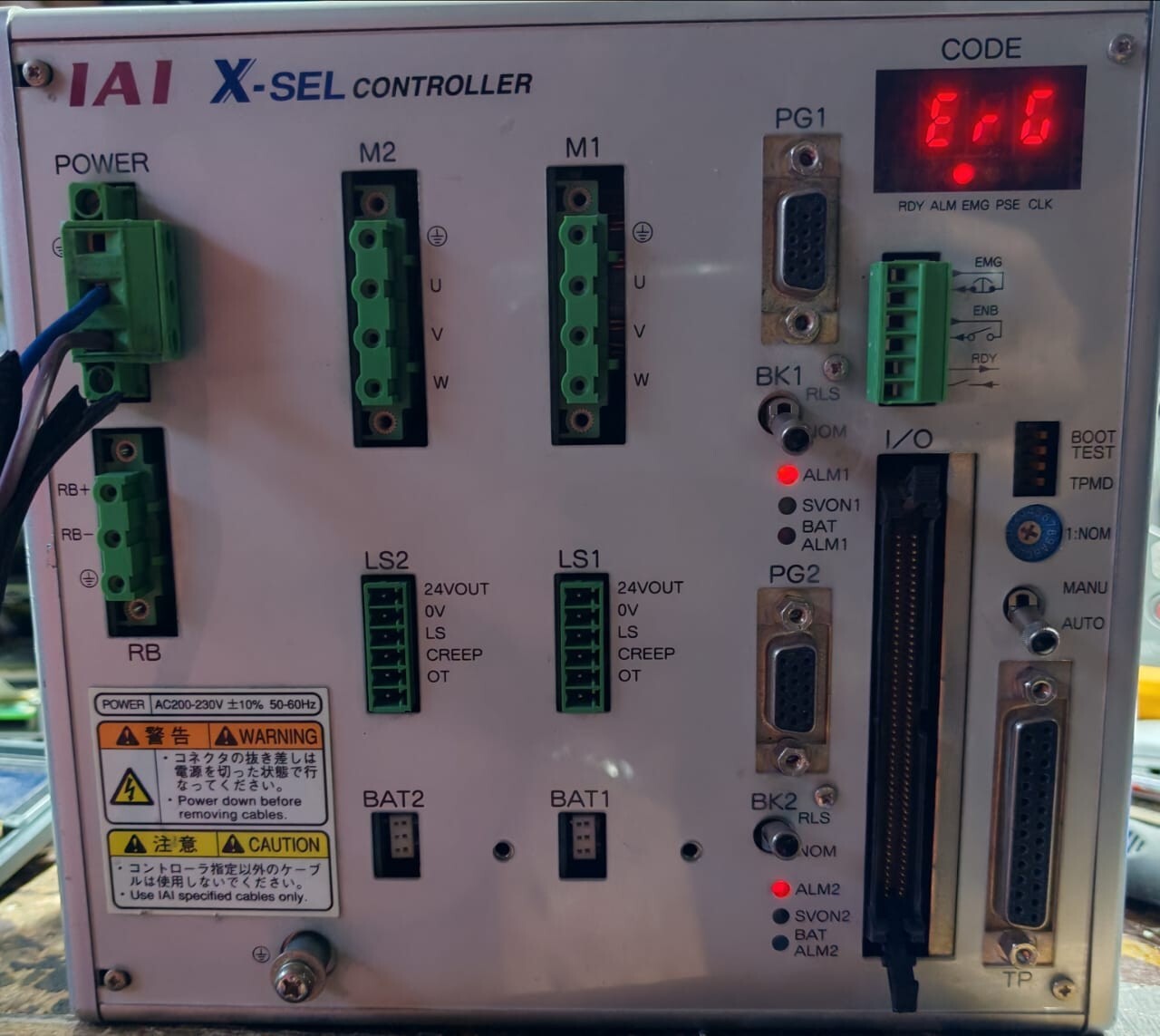 IAI X-SEL-J-2-30DI-20IB-N3-EEE-2-2-MT DRIVE KEYPAD CONTROLLER