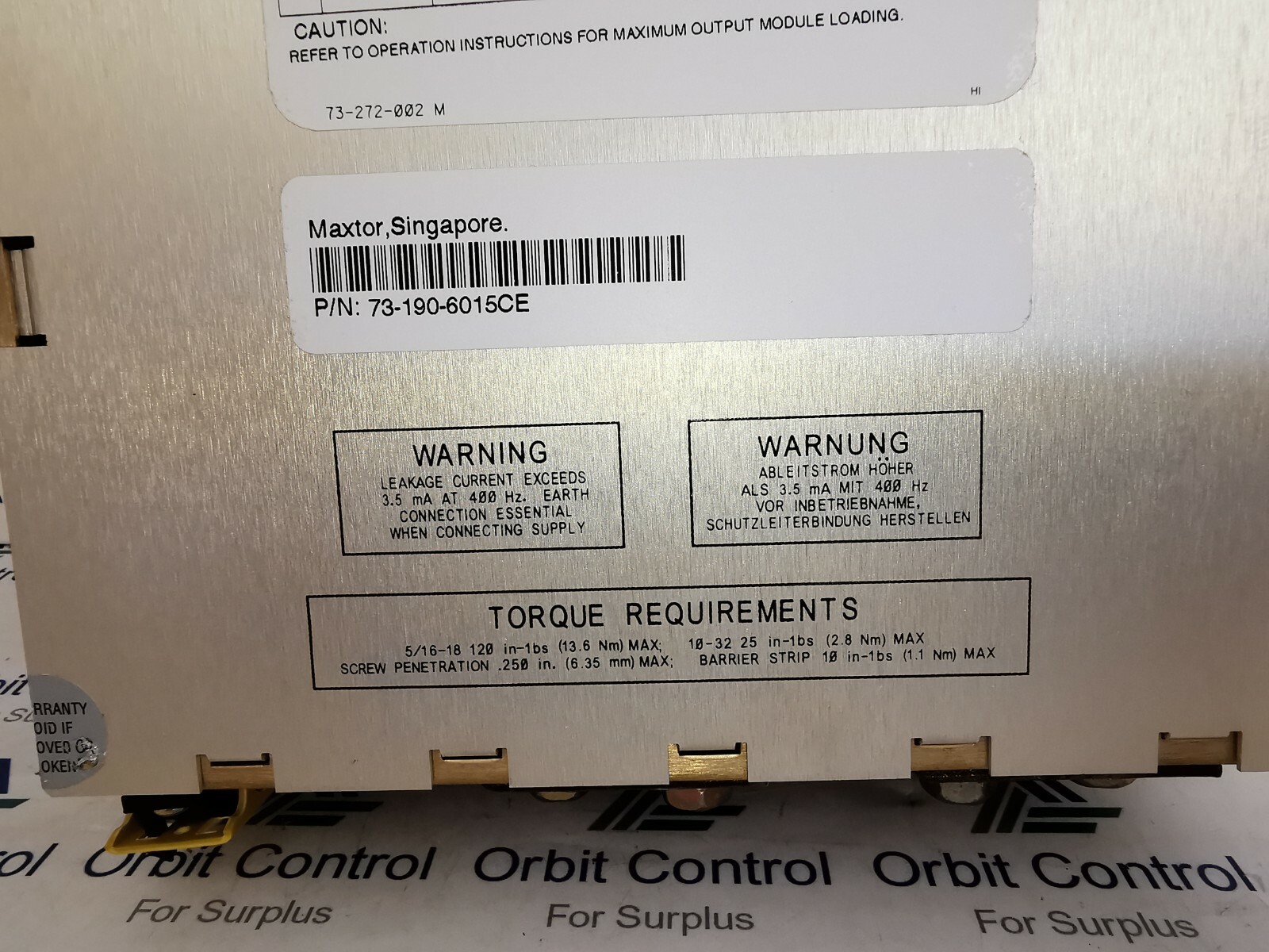 ASTEC VS3-C8-C8-20 (-615-CE) ASTEC VS3-C8-C8-20 (-615-CE) 2000 W VS CONFIGURABLE POWER SUPPLY 4