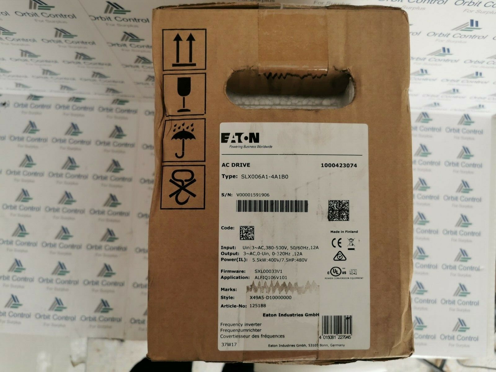 Eaton SLX006A1-4A1B0 Eaton / Cutler Hammer SLX006A1-4A1B0 / SLX9000 / 5.5K.W 7.5 HP 4