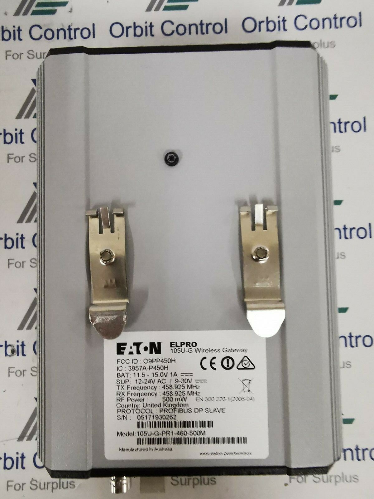 Gateway 105U-G-PR1-460-500M Eaton Elpro 105U-G Wireless Gateway - / 105U-G-PR1-460-500M Profibus 6