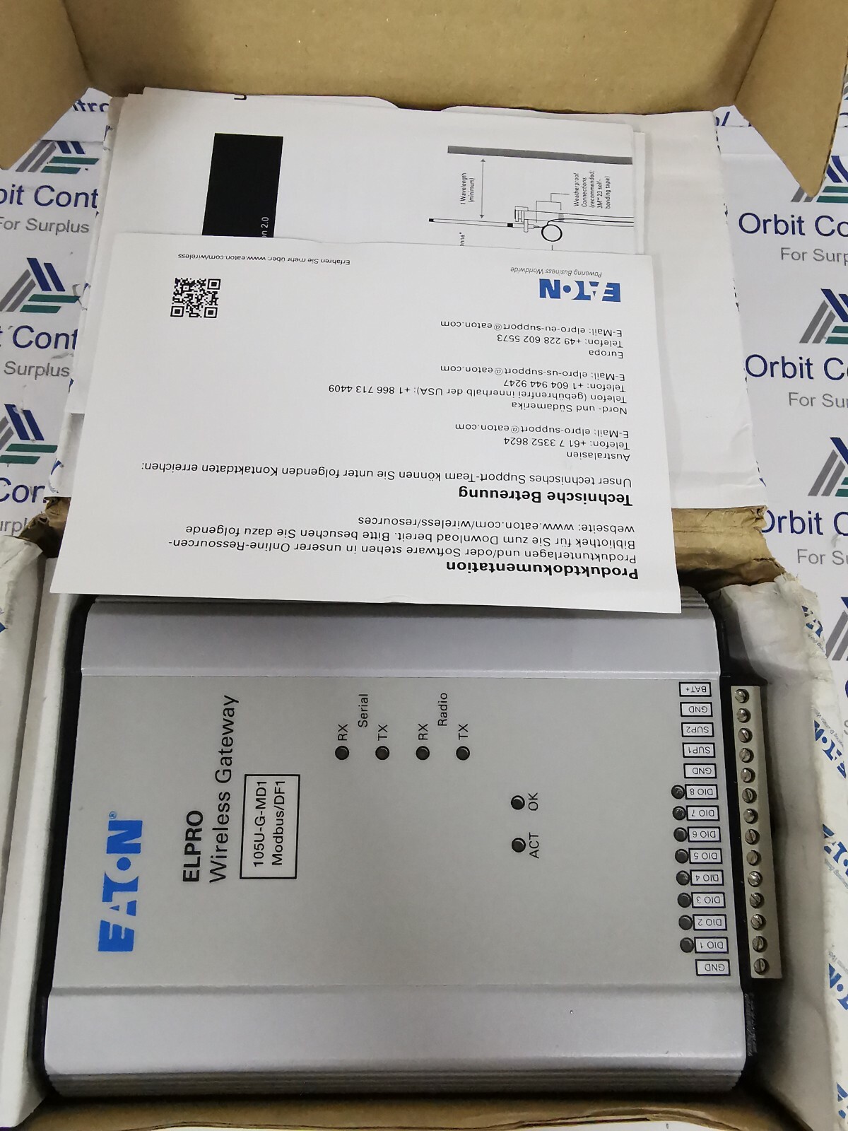 Eaton EL-105U-G-MD1-868-500M Eaton Elpro 105U-G Wireless Gateway EL-105U-G-MD1-868-500M 2