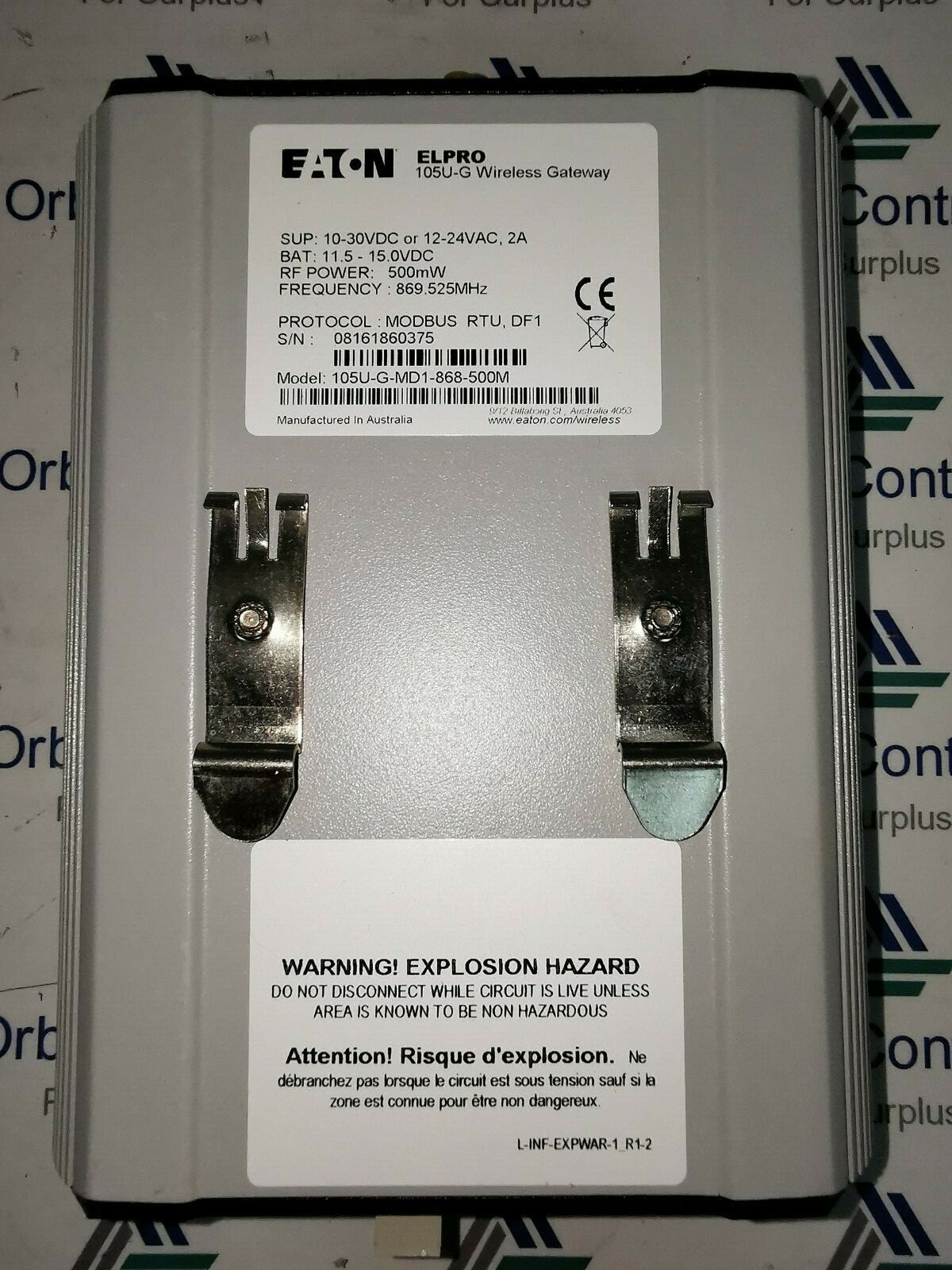 Eaton EL-105U-G-MD1-868-500M Eaton Elpro 105U-G Wireless Gateway EL-105U-G-MD1-868-500M 5