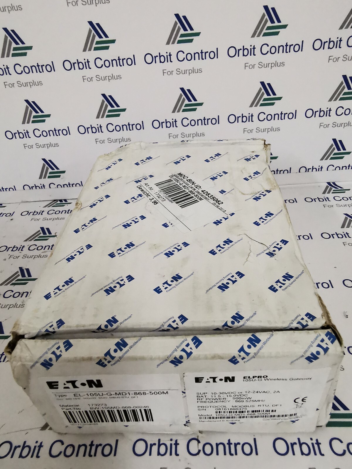 Eaton EL-105U-G-MD1-868-500M Eaton Elpro 105U-G Wireless Gateway EL-105U-G-MD1-868-500M 8