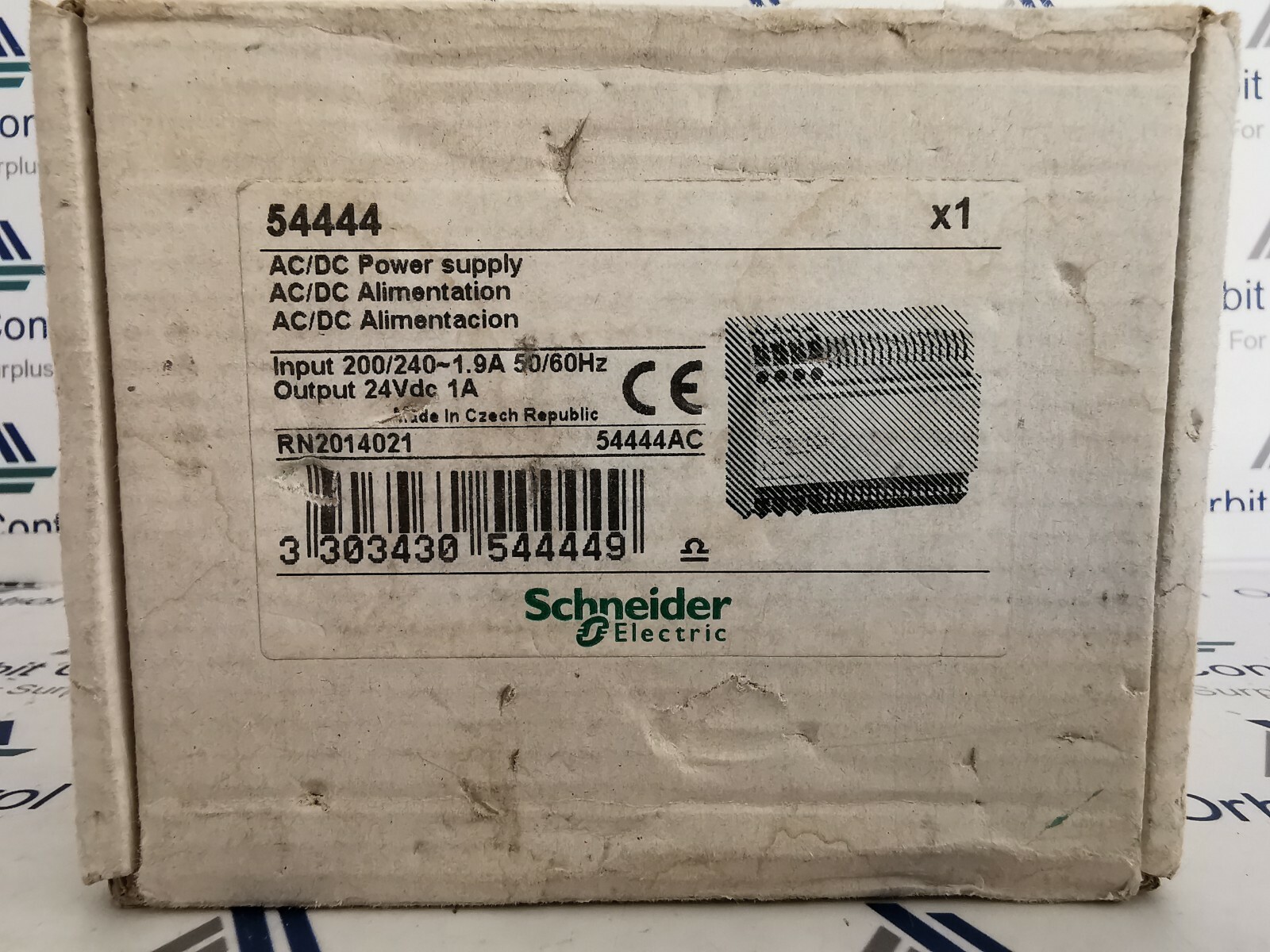 Schneider Electric INPUT-200 Schneider Electric 54444 power supply module,Input 200/240 1.9A /Output 24VDC 1A 6