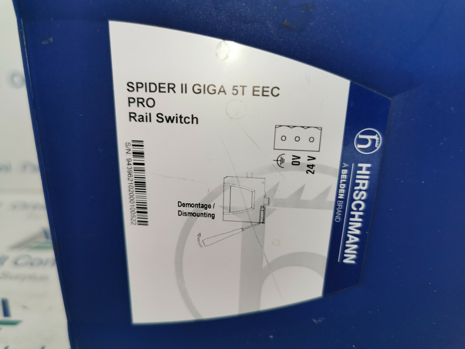 HIRSCHMANN SPIDER II GIGA 5T EEC PRO Rail switch HIRSCHMANN SPIDER II GIGA 5T EEC PRO Rail Switch 5