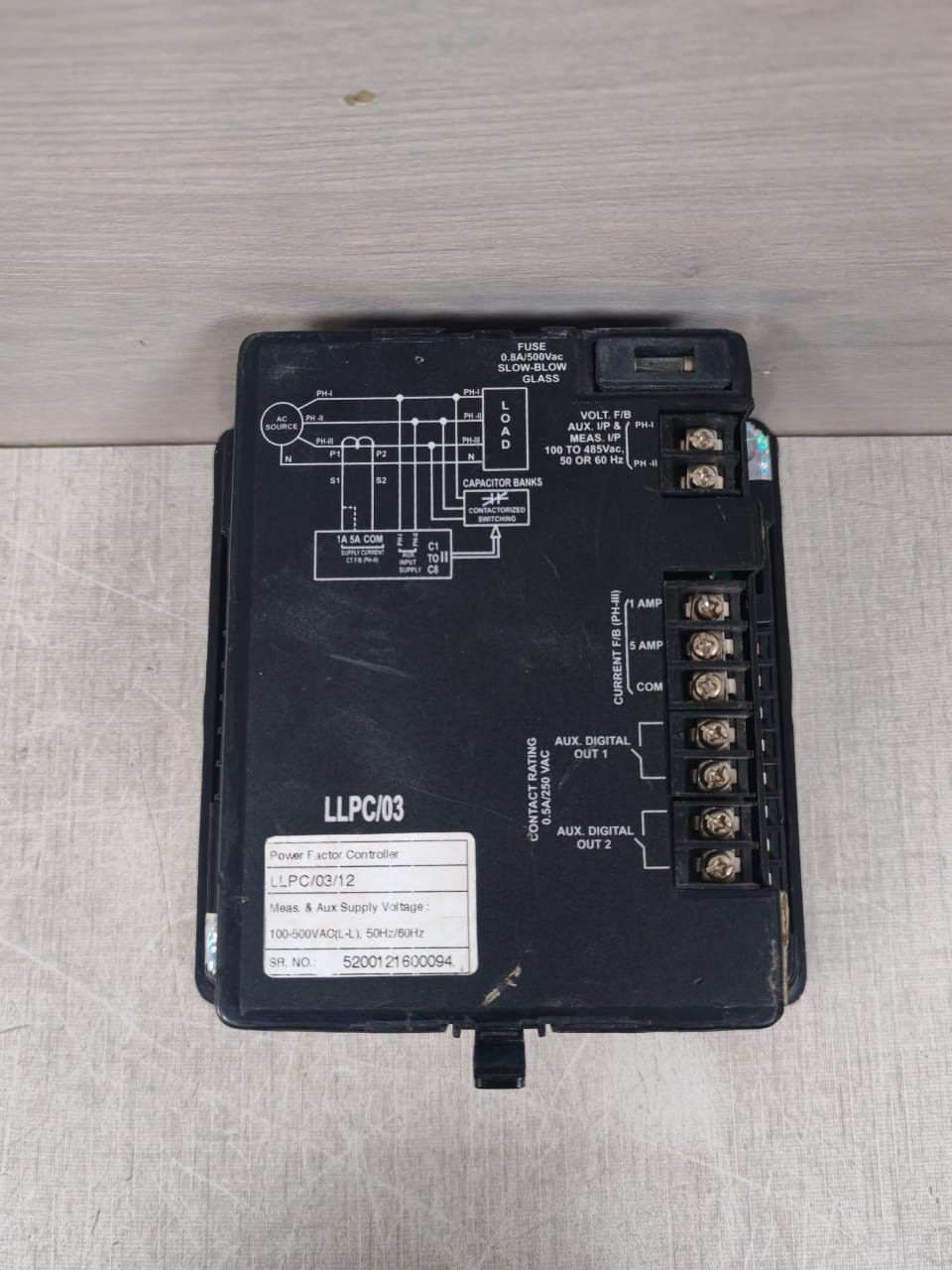 Dorman Smith LLPC/03/12 Dorman Smith LLPC/03/12 AUTOMATIC POWER FACTOR CONTROLLER 7