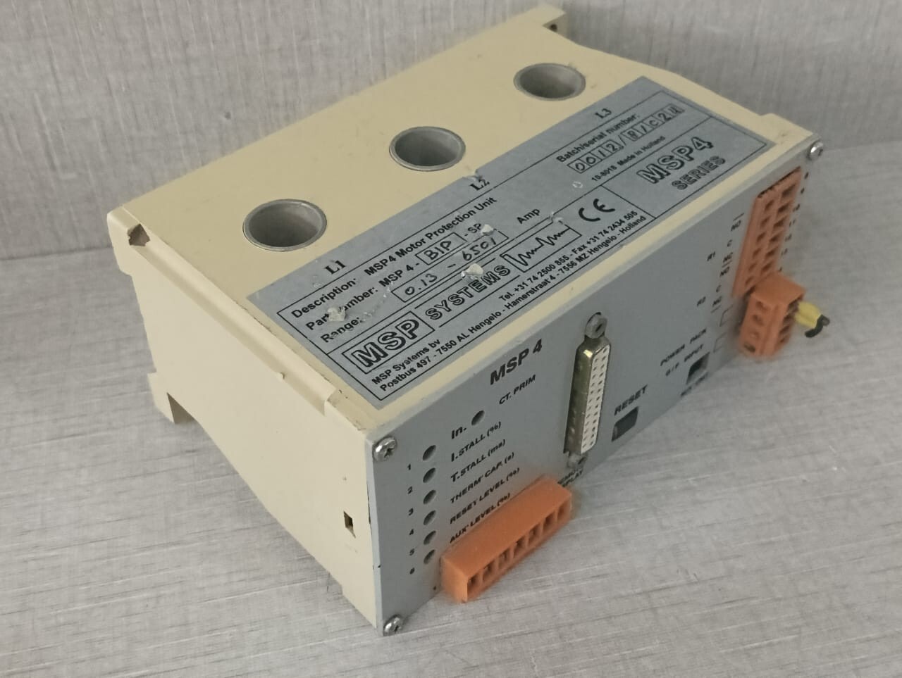 MSP System MSP -BIP-SP MSP System Motor Protection Unit MSP4 Series / MSP -BIP-SP 9