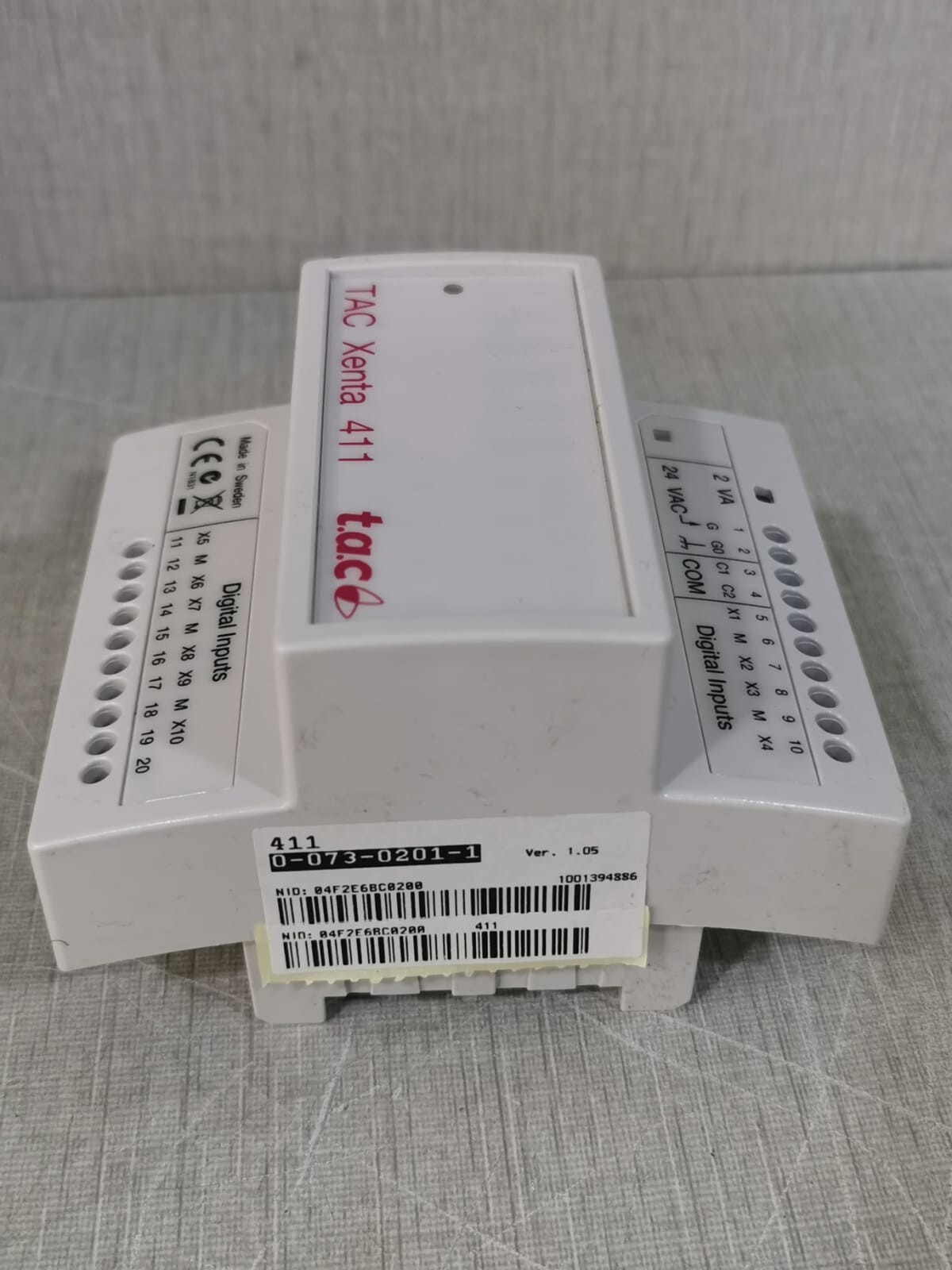 TAC Xenta 007302011 411 TAC Xenta 007302011 Ver 1.05 without Base 6