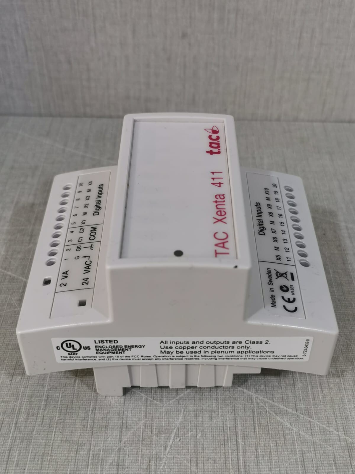 TAC Xenta 007302011 411 TAC Xenta 007302011 Ver 1.05 without Base 7