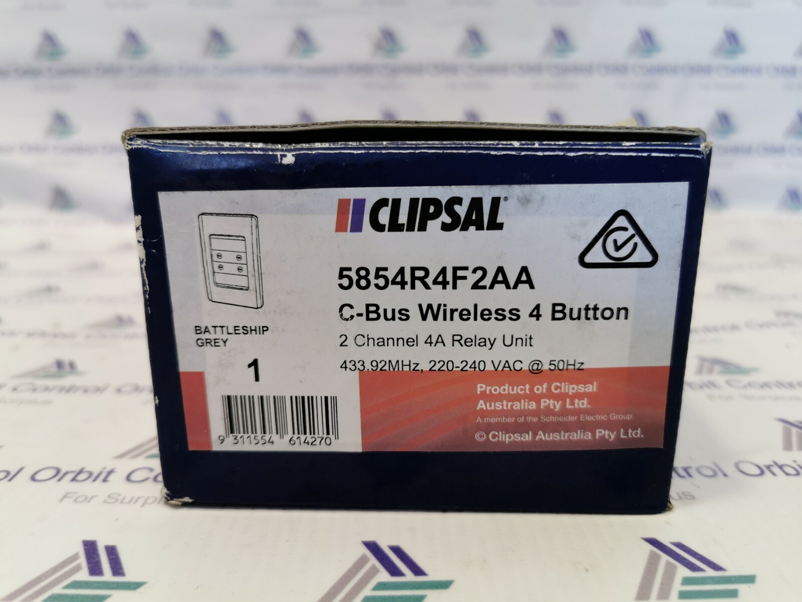 Clipsal 5854R4F2AA C-Bus Wireless 4 Button 2 Channel 4A Relay Unit
