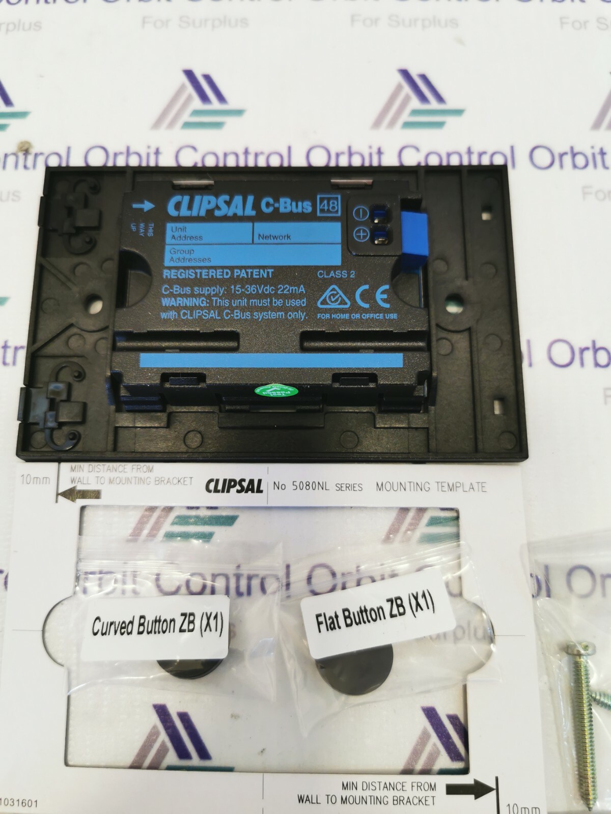 Clipsal R5041NL Clipsal R5041NL C-Bus Saturn Zen One Button Unit 5