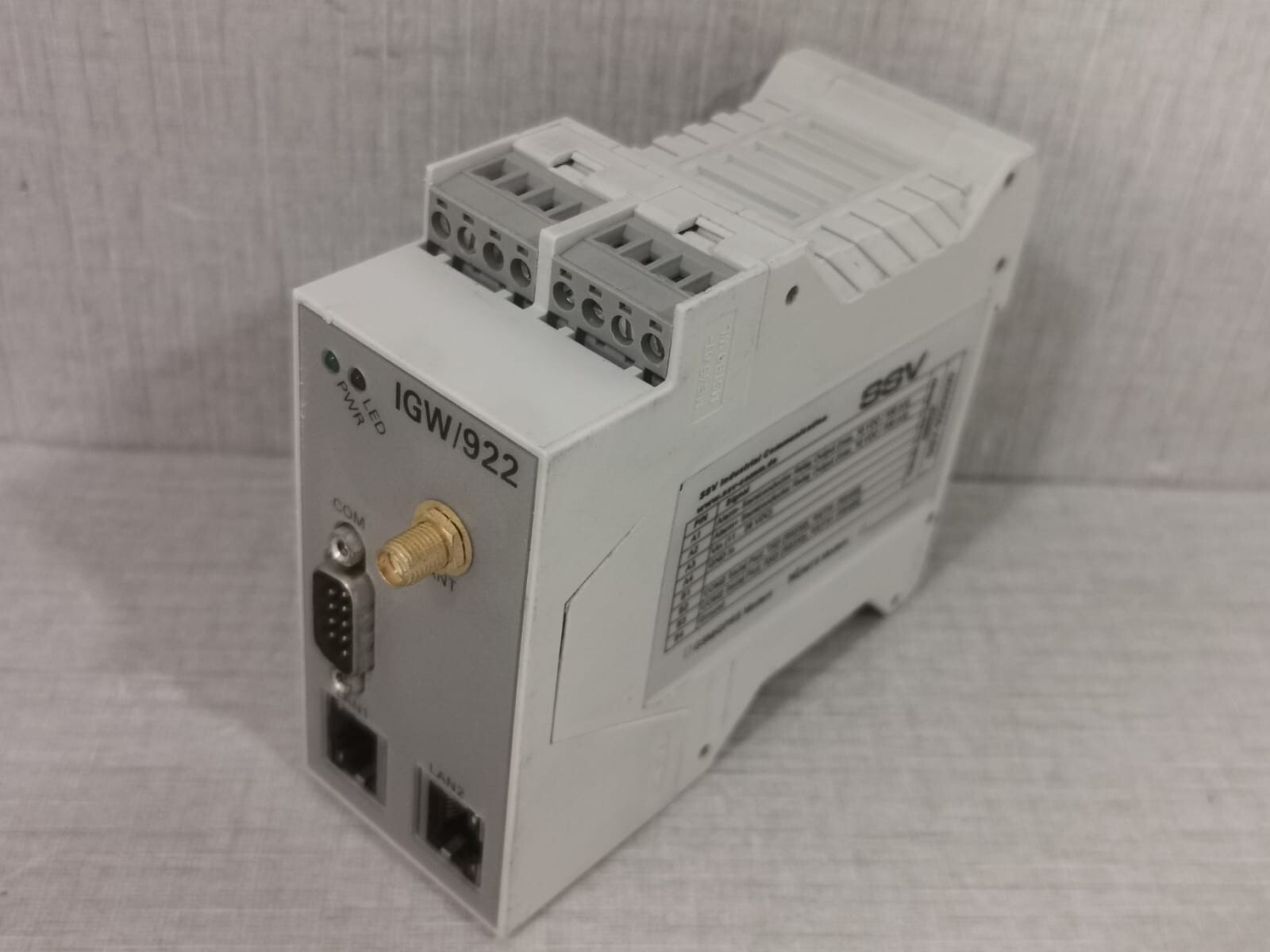 SSV SSV-9220330 IGW/922 - SSV Software Systems UMTS Modem remote access gateway 10