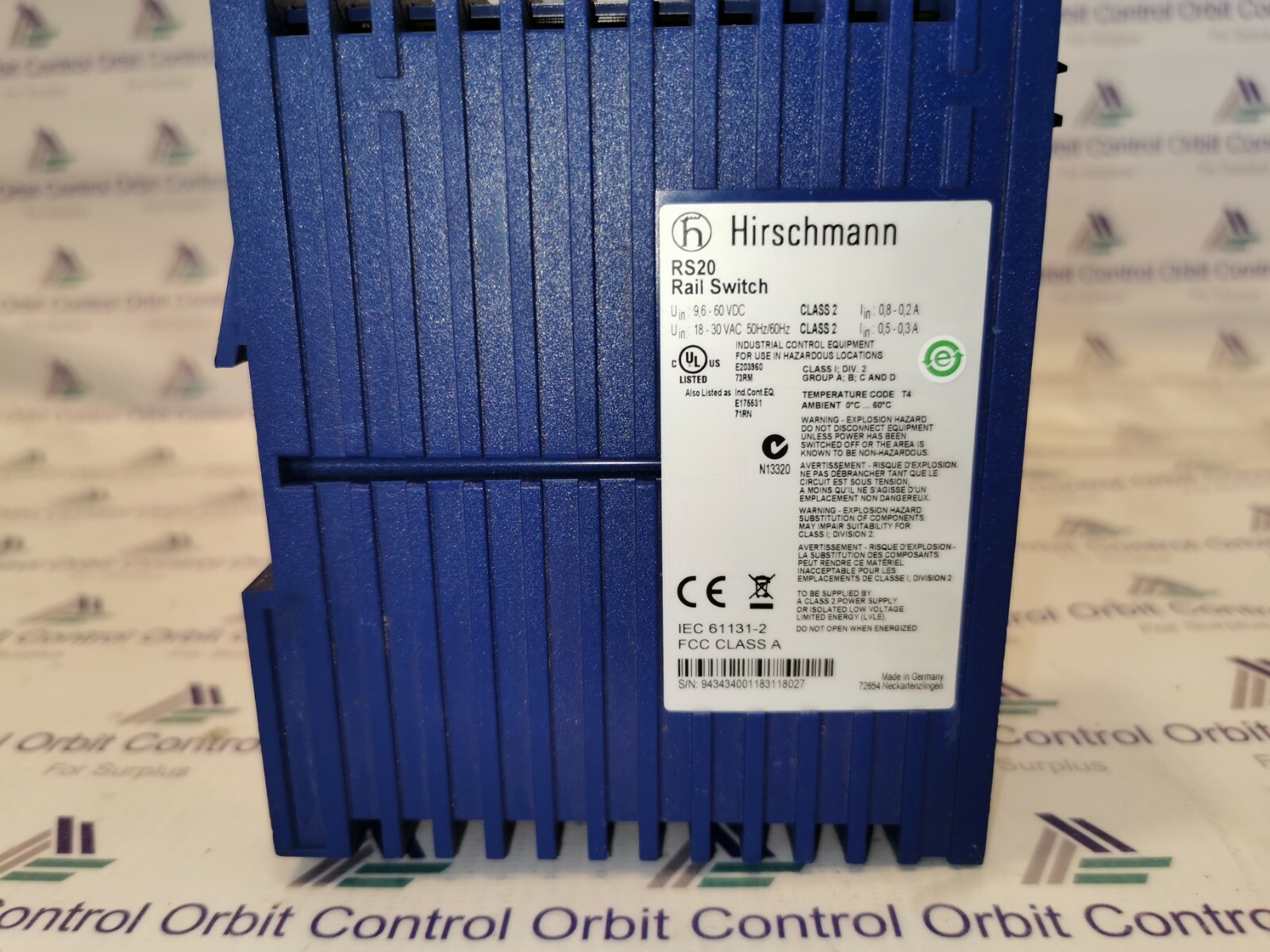 Hirschmann RS20-0400M2M2SDAEHH05.0.02 Hirschmann RS20 Rail Switch RS20-0400M2M2SDAEHH05.0.02 3