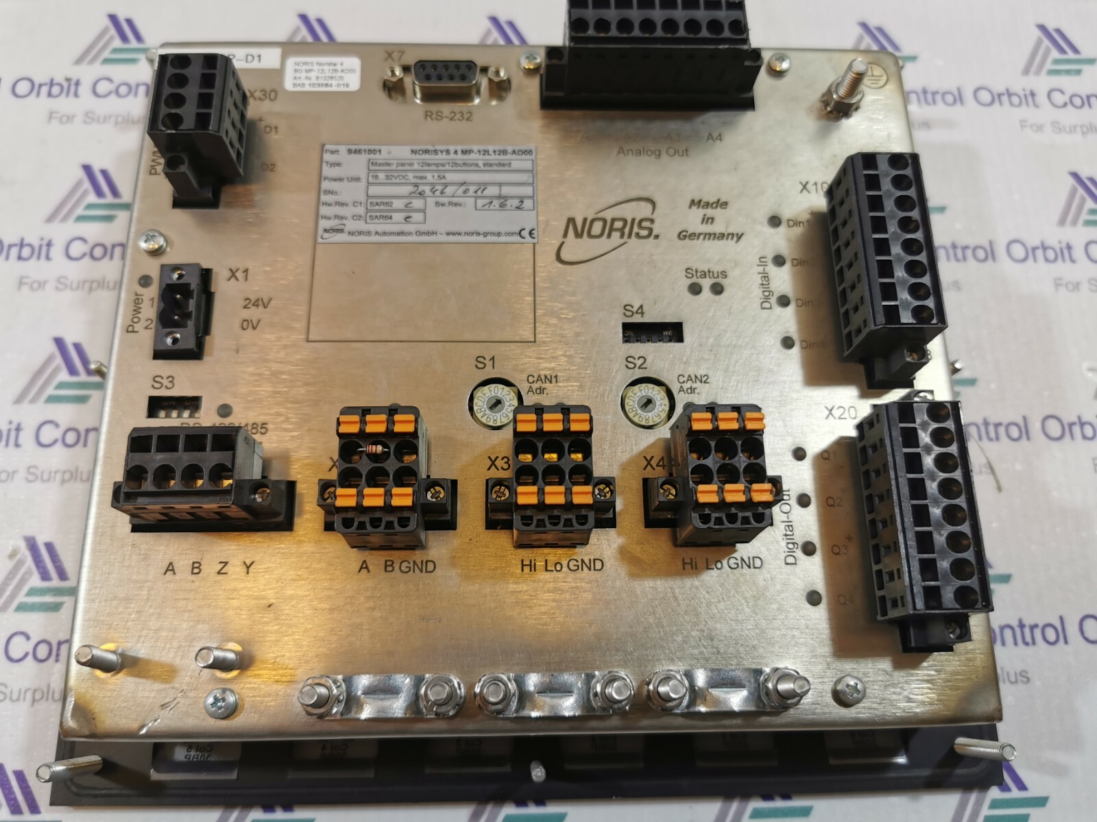 UNKNOWN MP-12L12B-AD00 Noris NORISYS 4 MP-12L12B-AD00 Master Panel 12Lamps/12 buttons 9461001 6