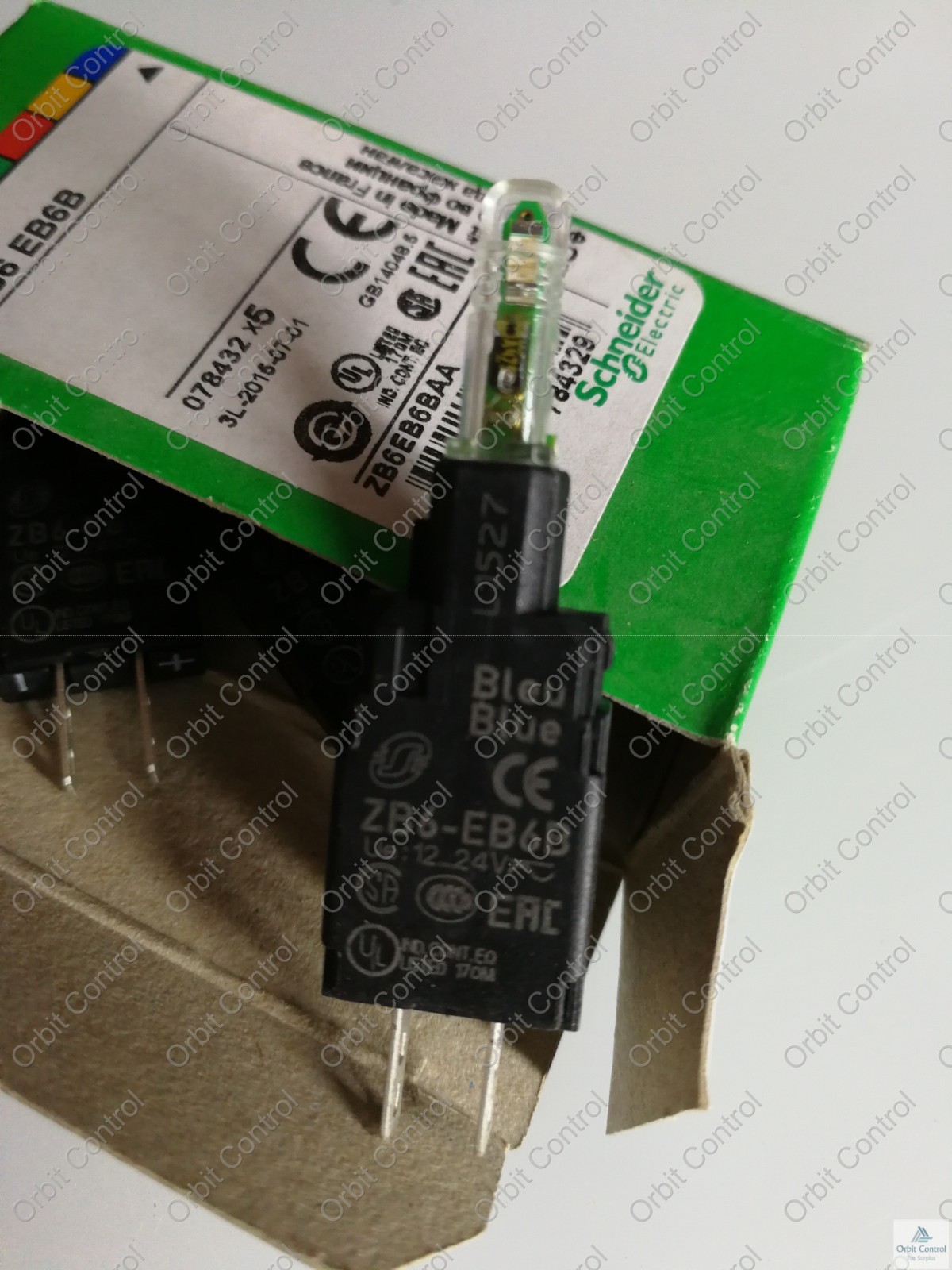 Schneider Electric ZB6EB6B BOX - SCHNEIDER X 5 PCS ZB6 EB6B BLUE COLOR 3