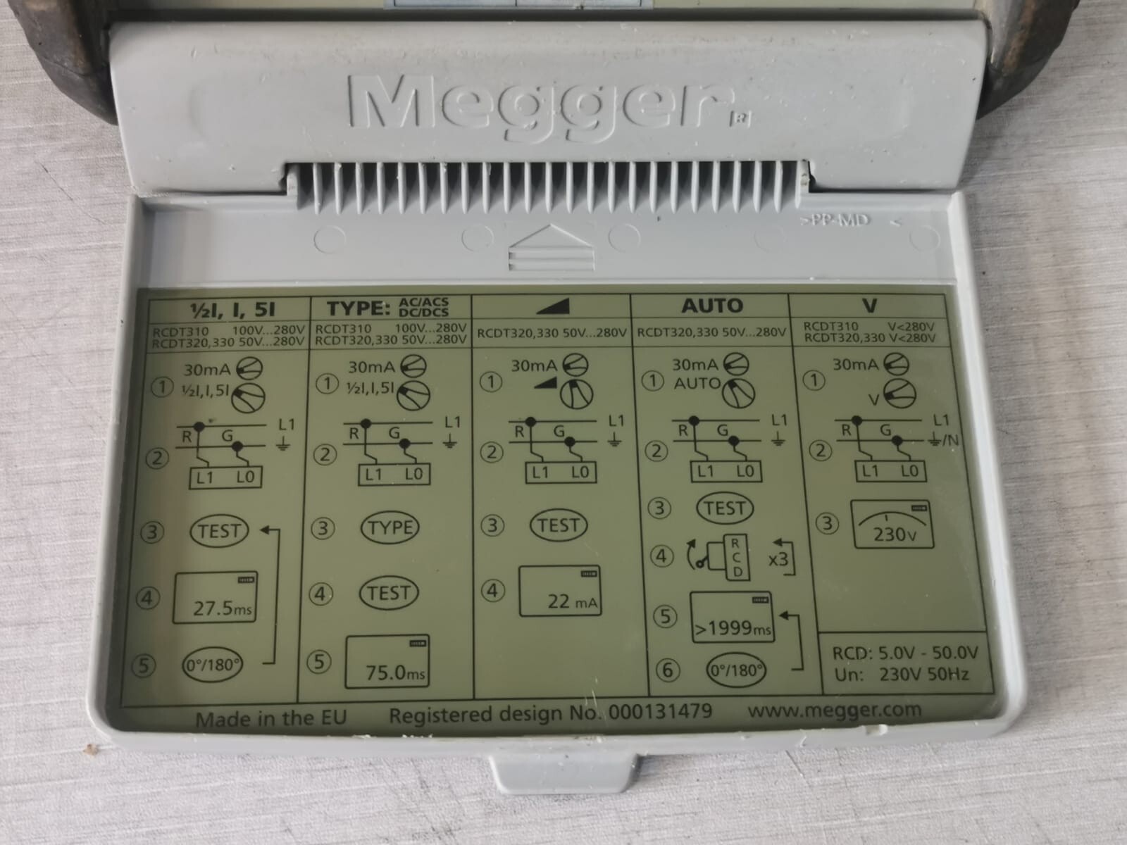 Megger RCDT320 Megger RCDT320 RCD Tester 3