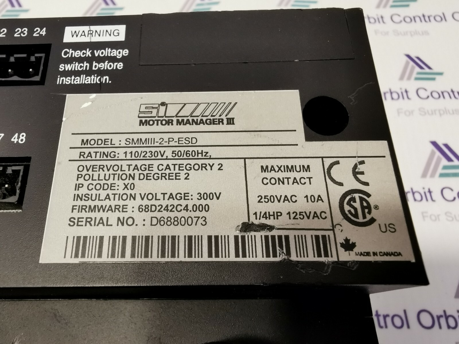 SMM SI SMMIII-2-P-ESD SMM SI, SMMIII-2-P-ESD / Motor Manager III 2