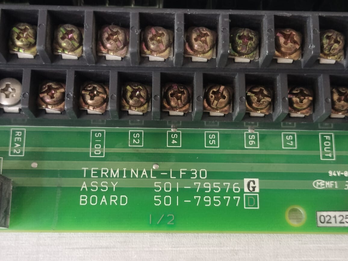 Shimadzu LF30 SHIMADZU LF30 / 501 79576 G TERMINAL BOARD 9
