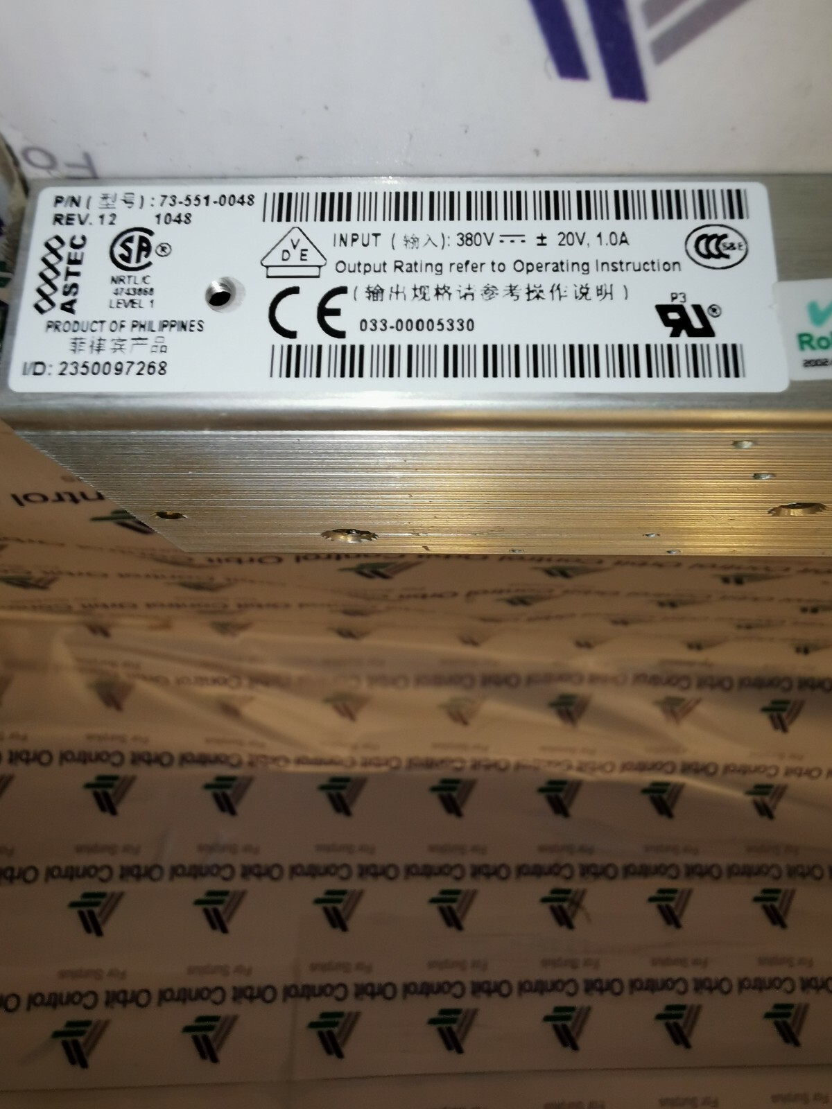 ASTEC 73-551-0048 Astec 73-551-0048 Power Supply 9