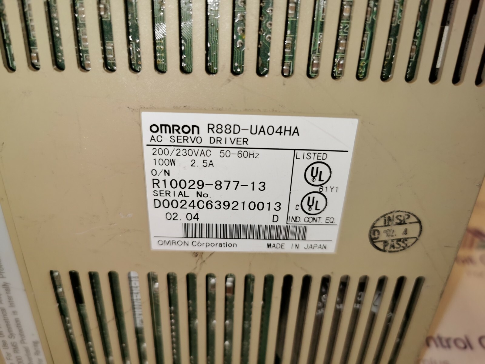 Omron R88D-UA04HA Omron R88D-UA04HA AC SERVO DRIVER 3