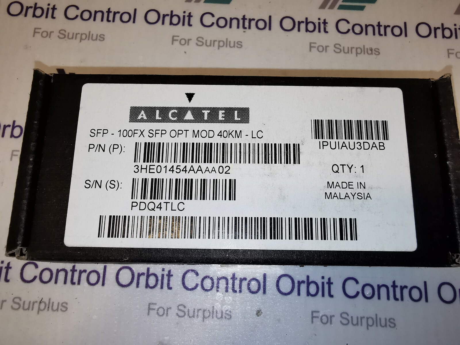 Alcatel SFP-100FX SFP OPT MOD 4oKM-LC Alcatel SFP-100FX SFP OPT MOD 4oKM-LC/3HE01454AA 02 2