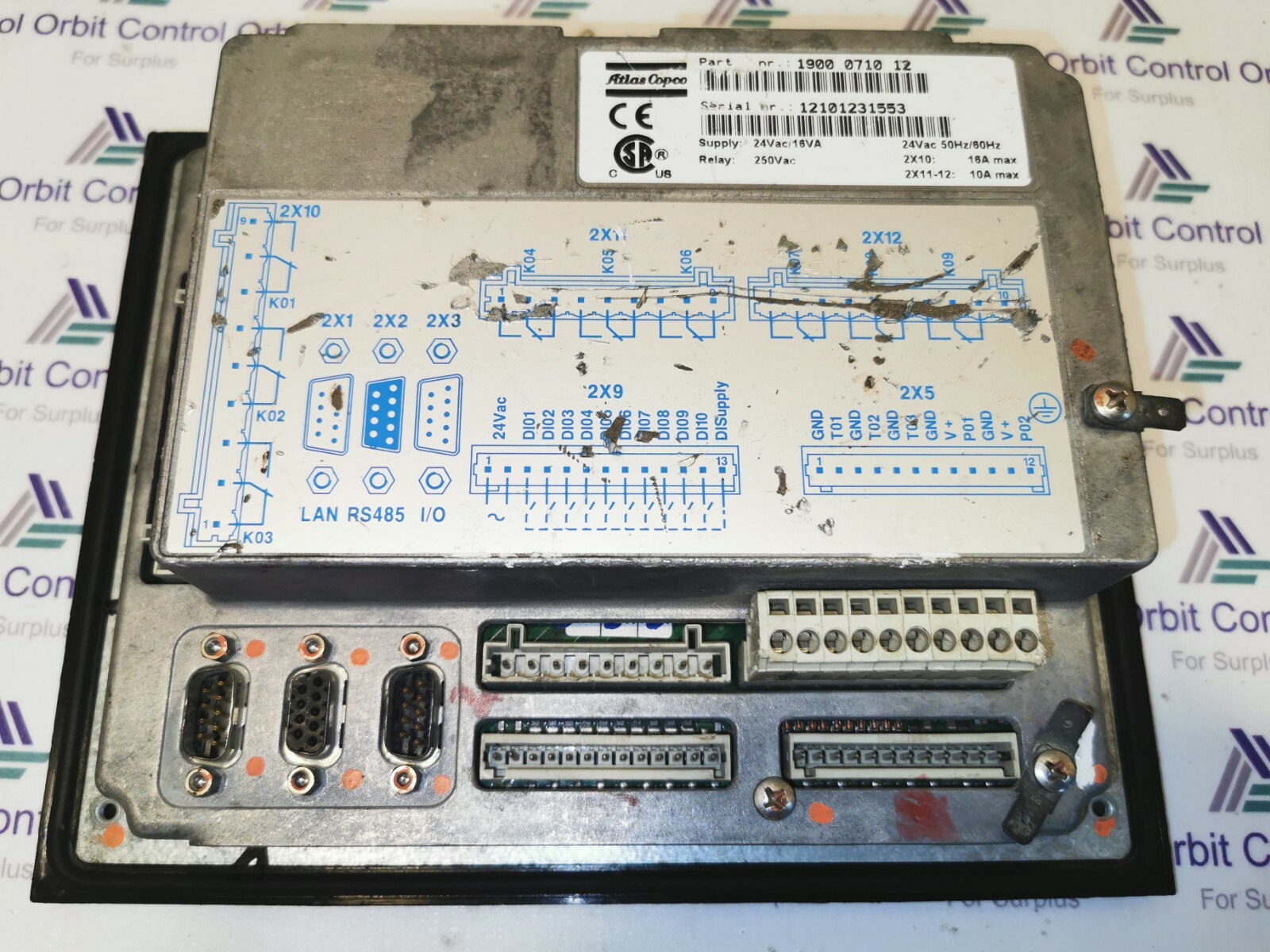 Atlas Copco II-1900-0710 Atlas Copco Electronikon II 1900 0710 12 Compressor Controller 2