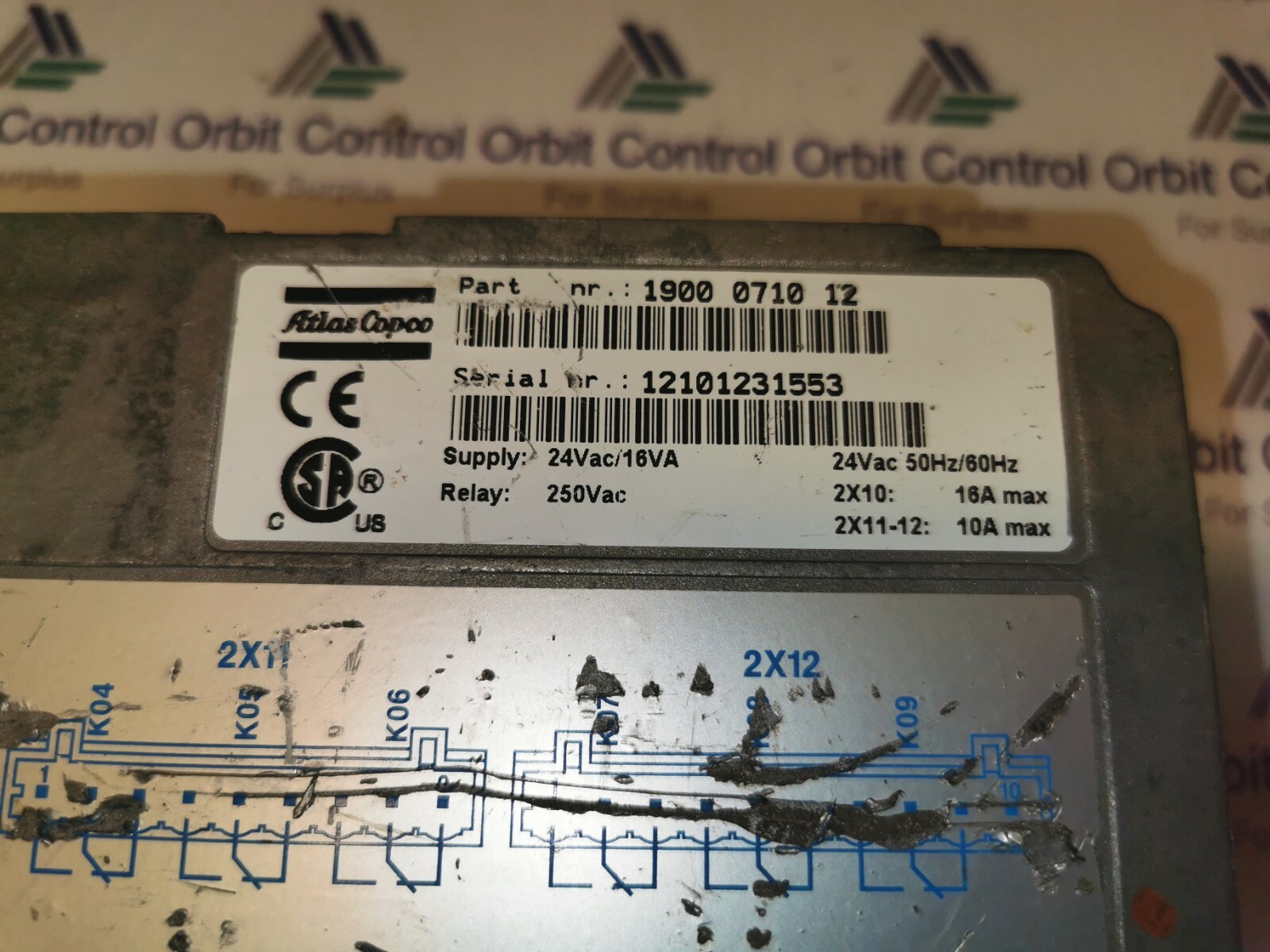 Atlas Copco II-1900-0710 Atlas Copco Electronikon II 1900 0710 12 Compressor Controller 3