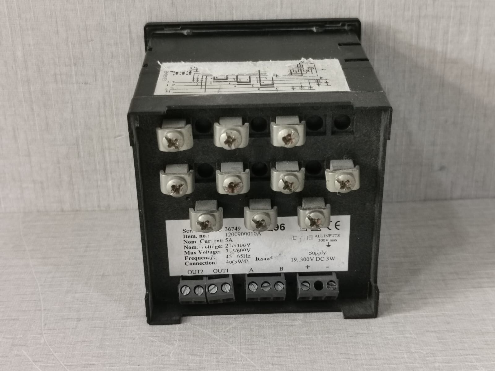 DEIF IN-230 DEIF MIQ96 Multi-Instrument Measuring Device In 230-400V RS485 9