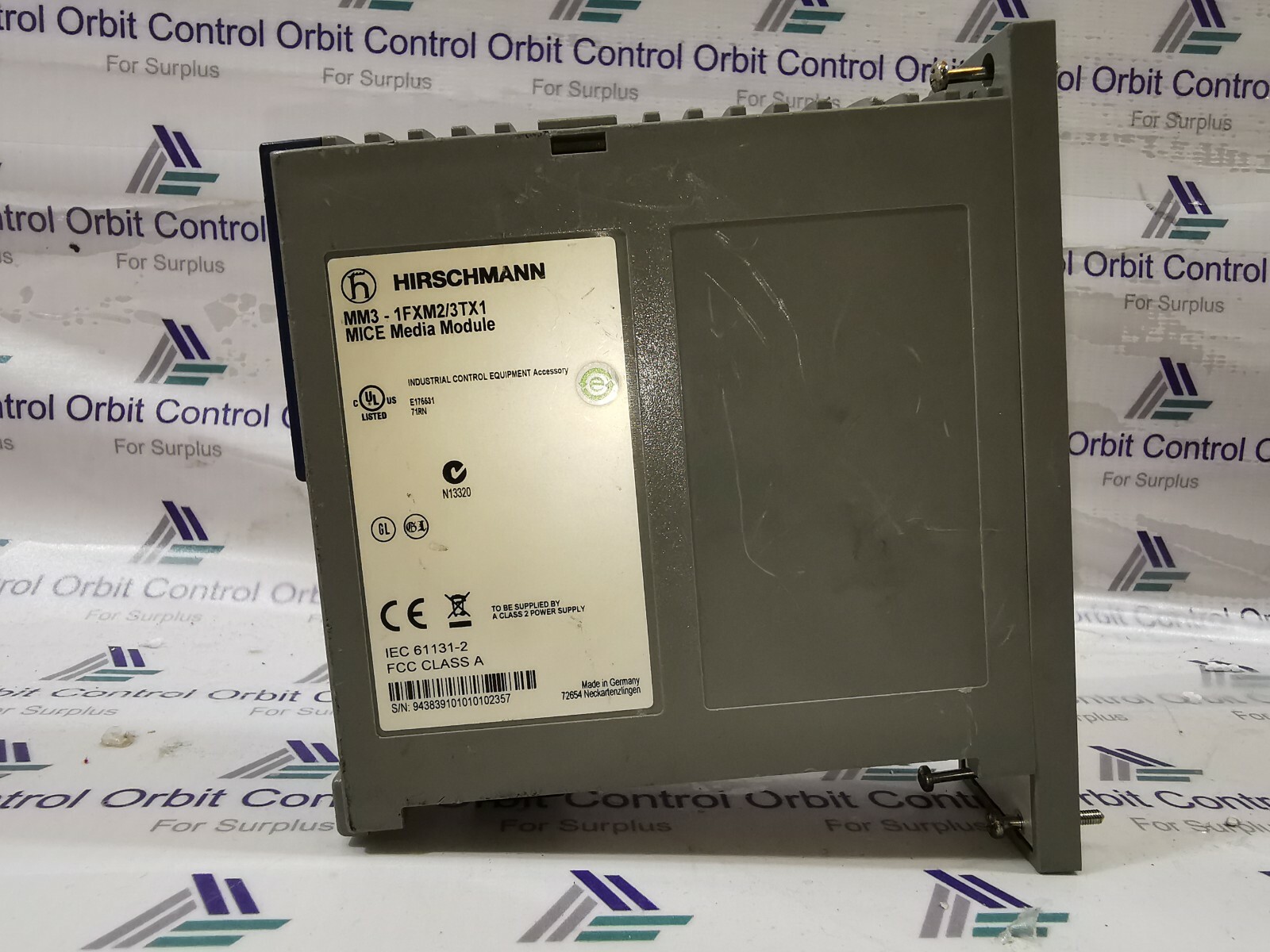 Hirschmann MM3-1FXM2/3TX1 HIRSCHMANN MICE MEDIA MODULE, MM3-1FXM2/3TX1 5