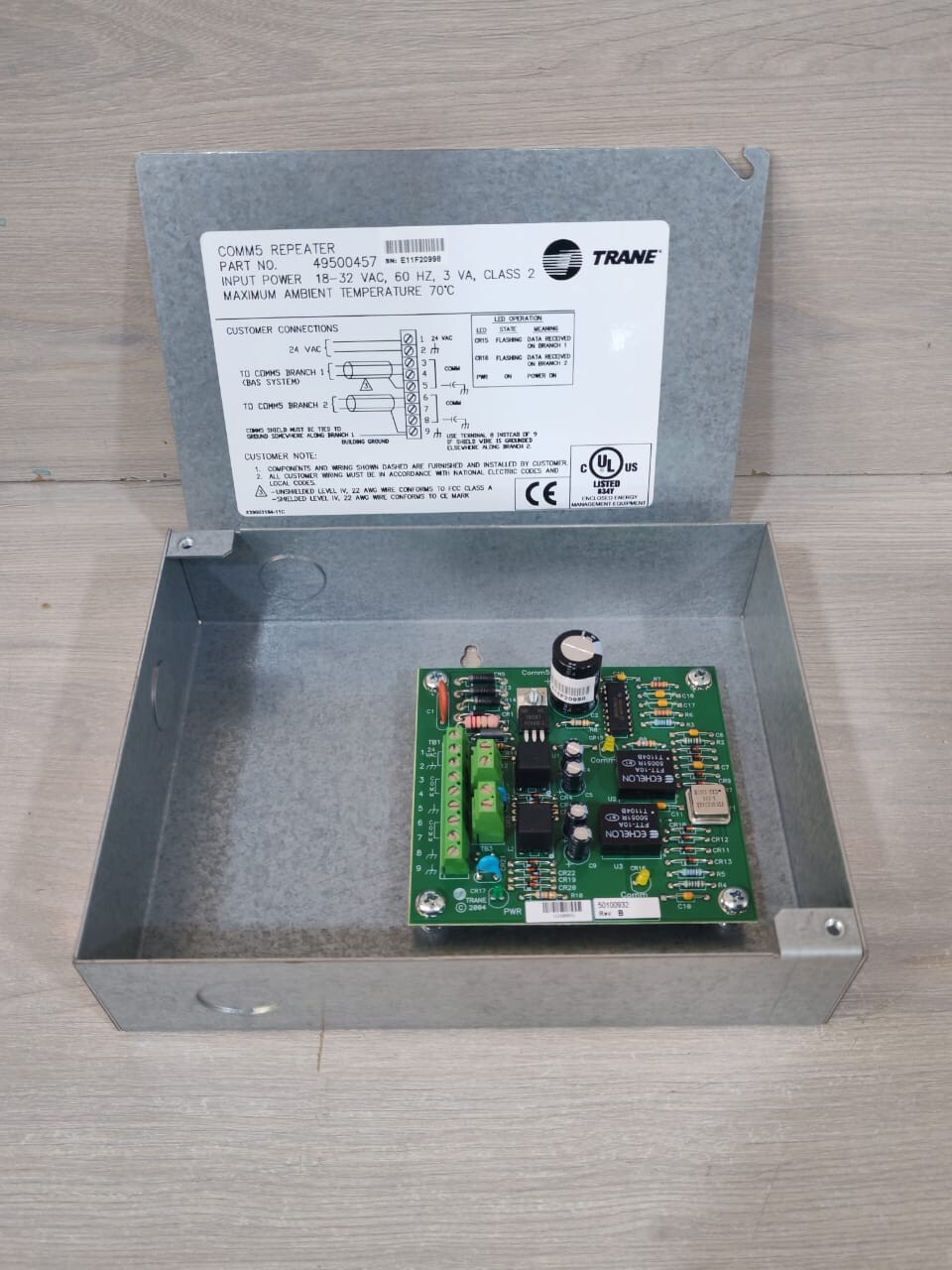 Trane 49500457 Trane 49500457 Standard Control Circuit Board Rev. L - with Steel Enclosure 2