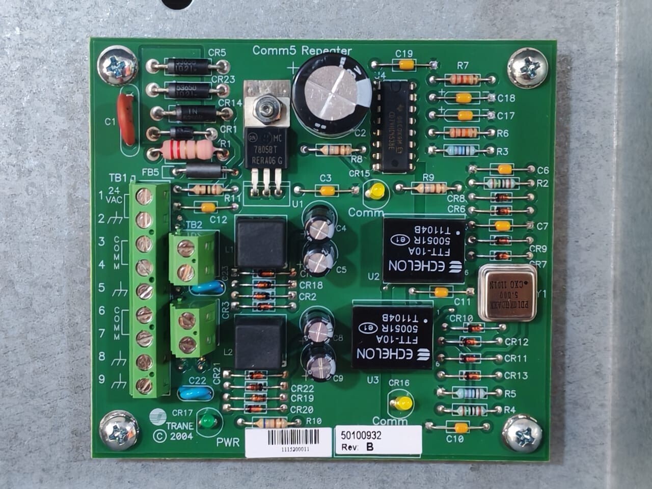 Trane 49500457 Trane 49500457 Standard Control Circuit Board Rev. L - with Steel Enclosure 5
