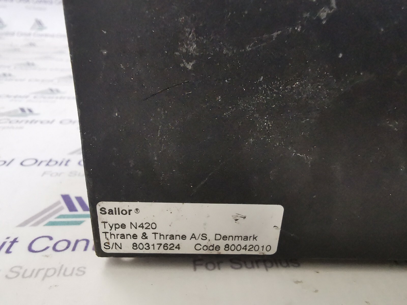 SAILOR N420 SAILOR N420 THRANE & THRANE A-S 80042010 4
