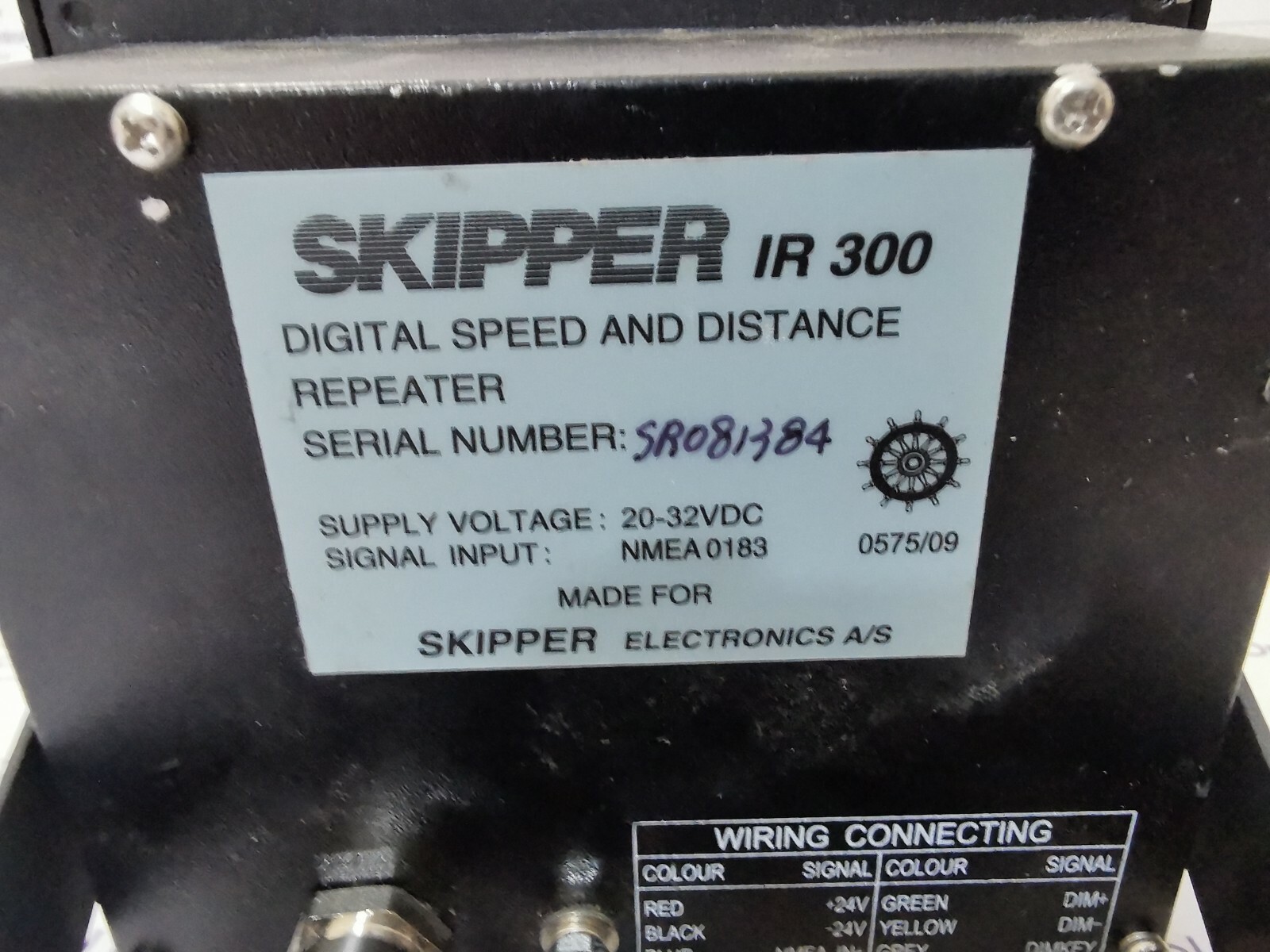 SKIPPER IR 300 SKIPPER IR 300 DIGITAL SPEED AND DISTANCE 5