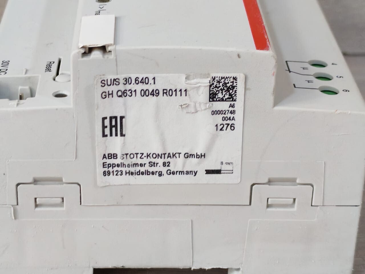 ABB GH Q631 0049 R011 ABB i-bus KNX SU/S 30.640.1 UNINTERRUPTIBLE EIB POWER SUPPLY GH Q631 0049 R011 5